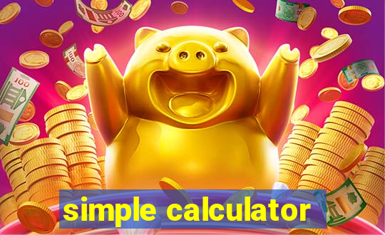 simple calculator