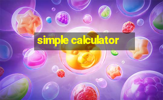 simple calculator