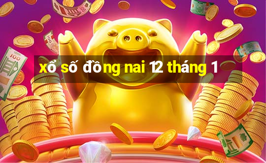 xổ số đồng nai 12 tháng 1