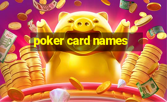 poker card names