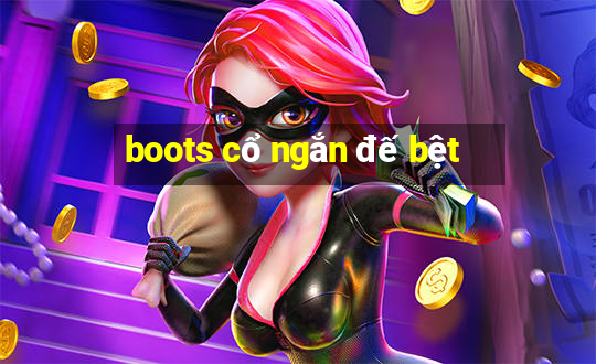 boots cổ ngắn đế bệt