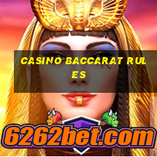 casino baccarat rules