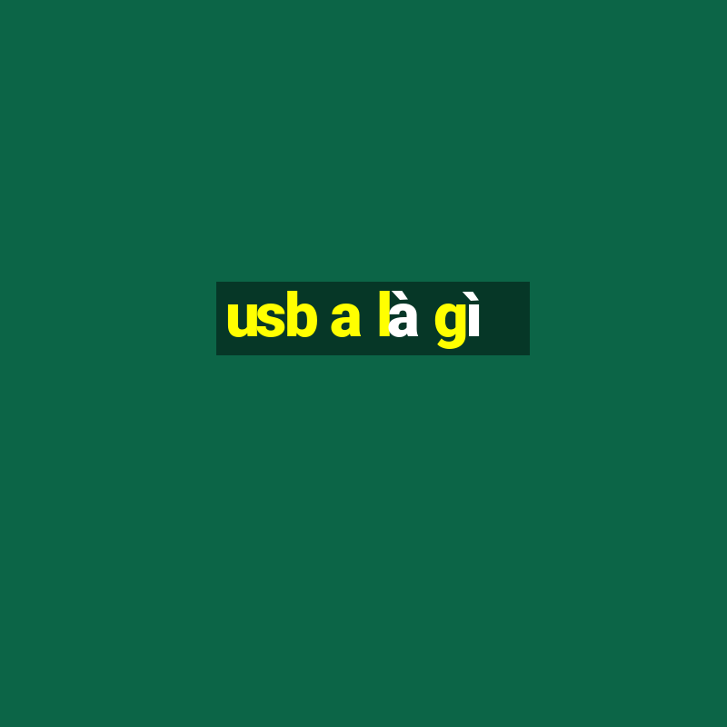 usb a là gì