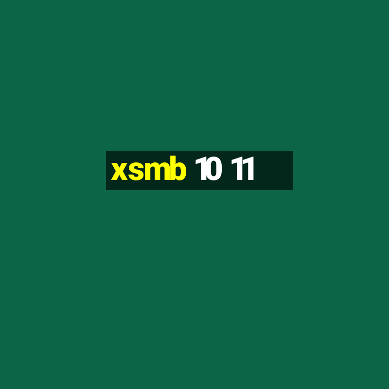 xsmb 10 11