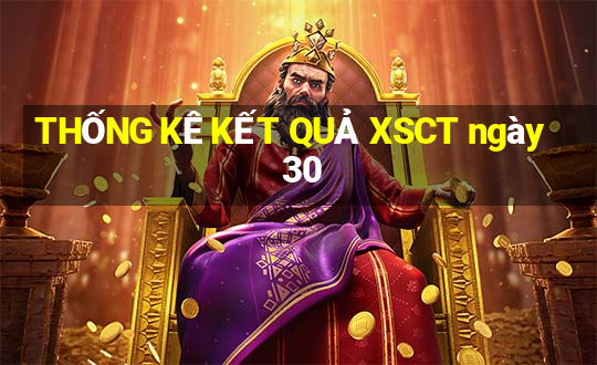 THỐNG KÊ KẾT QUẢ XSCT ngày 30