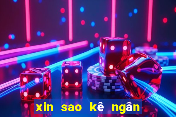 xin sao kê ngân hàng vietcombank