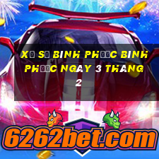 xổ số bình phước bình phước ngày 3 tháng 2