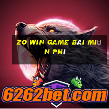 Zo Win Game Bài Miễn Phí