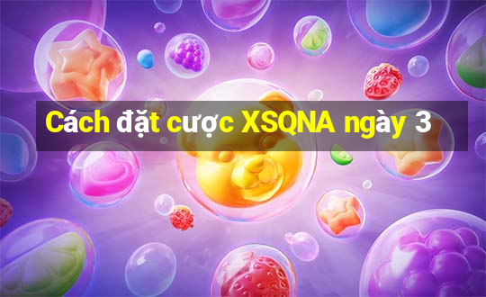 Cách đặt cược XSQNA ngày 3