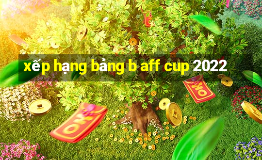 xếp hạng bảng b aff cup 2022