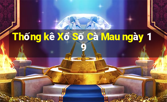 Thống kê Xổ Số Cà Mau ngày 19