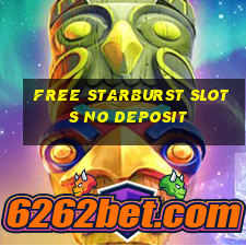 free starburst slots no deposit