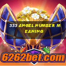 333 angel number meaning