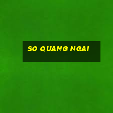 so quang ngai