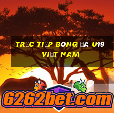 trực tiếp bóng đá u19 việt nam