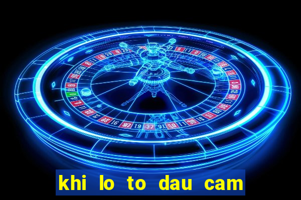 khi lo to dau cam duoi cam