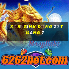 xổ số bình dương 21 tháng 7