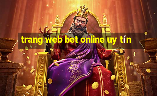 trang web bet online uy tín