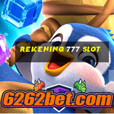 rekening 777 slot