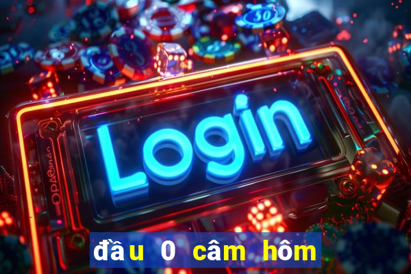 đầu 0 câm hôm sau đánh con gì