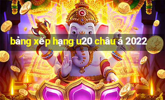 bảng xếp hạng u20 châu á 2022