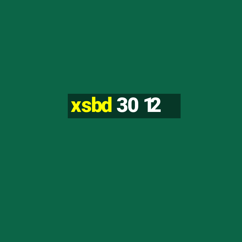 xsbd 30 12