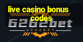 live casino bonus codes