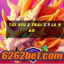 tai xiu 2 trai 2.5 la sao