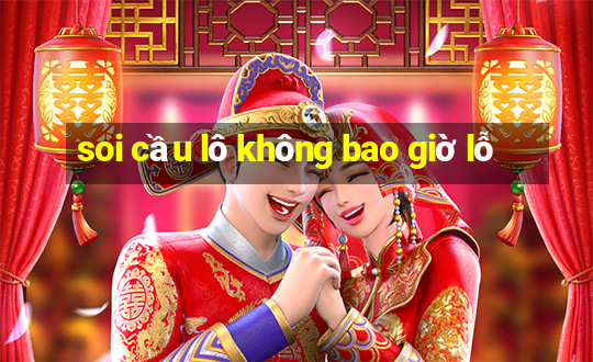 soi cầu lô không bao giờ lỗ