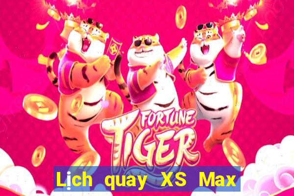 Lịch quay XS Max 4D thứ hai