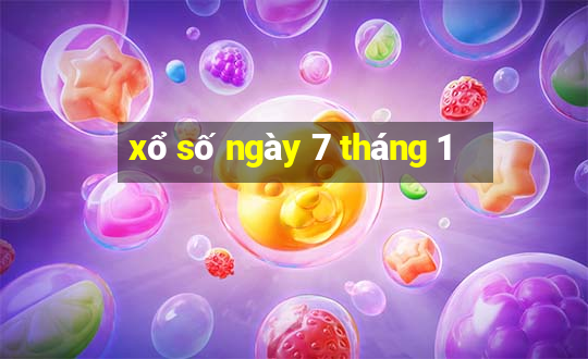 xổ số ngày 7 tháng 1