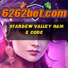 stardew valley game code