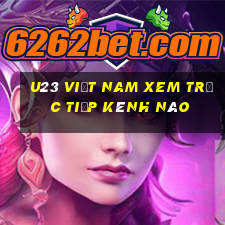 u23 việt nam xem trực tiếp kênh nào