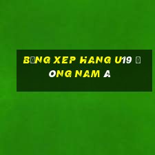 bảng xep hang u19 đông nam á