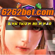 bình thuận miền nào