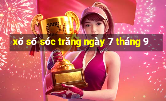 xổ số sóc trăng ngày 7 tháng 9