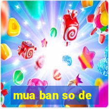 mua ban so de