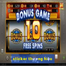 sticker thương hiệu