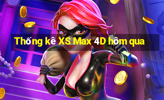 Thống kê XS Max 4D hôm qua