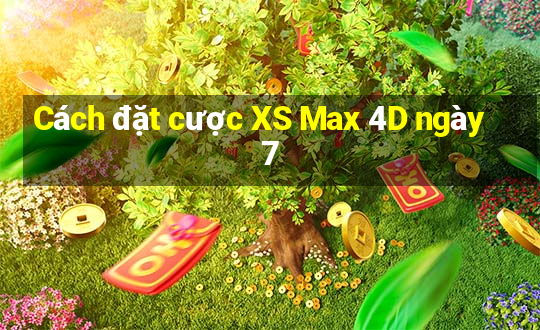 Cách đặt cược XS Max 4D ngày 7