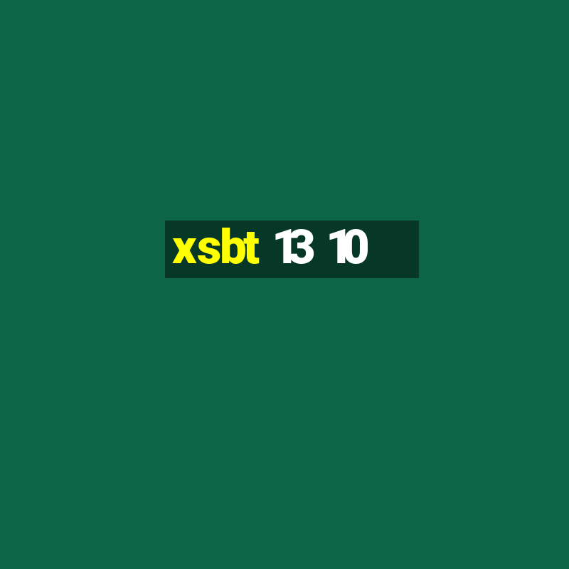 xsbt 13 10