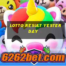 lotto result yesterday