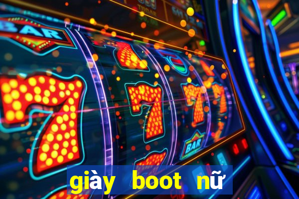 giày boot nữ đế bệt cổ cao