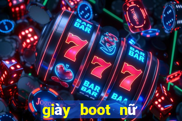 giày boot nữ đế bệt cổ cao