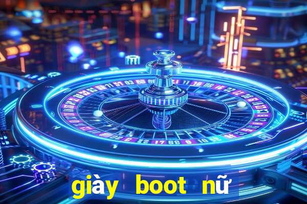 giày boot nữ đế bệt cổ cao