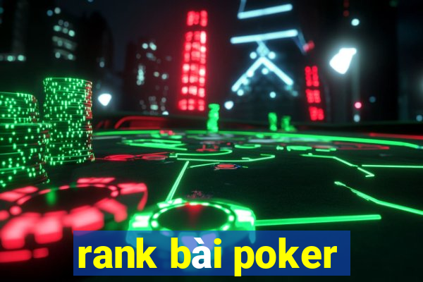 rank bài poker