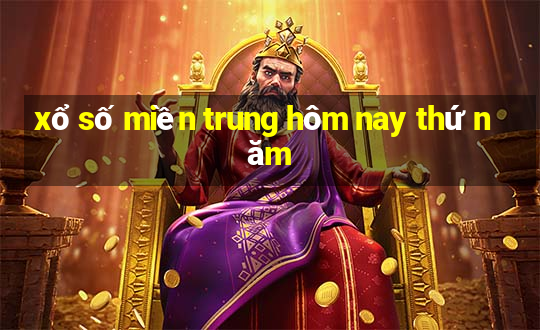 xổ số miền trung hôm nay thứ năm