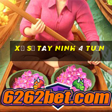 xổ số tây ninh 4 tuần