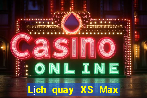 Lịch quay XS Max 4D ngày mai