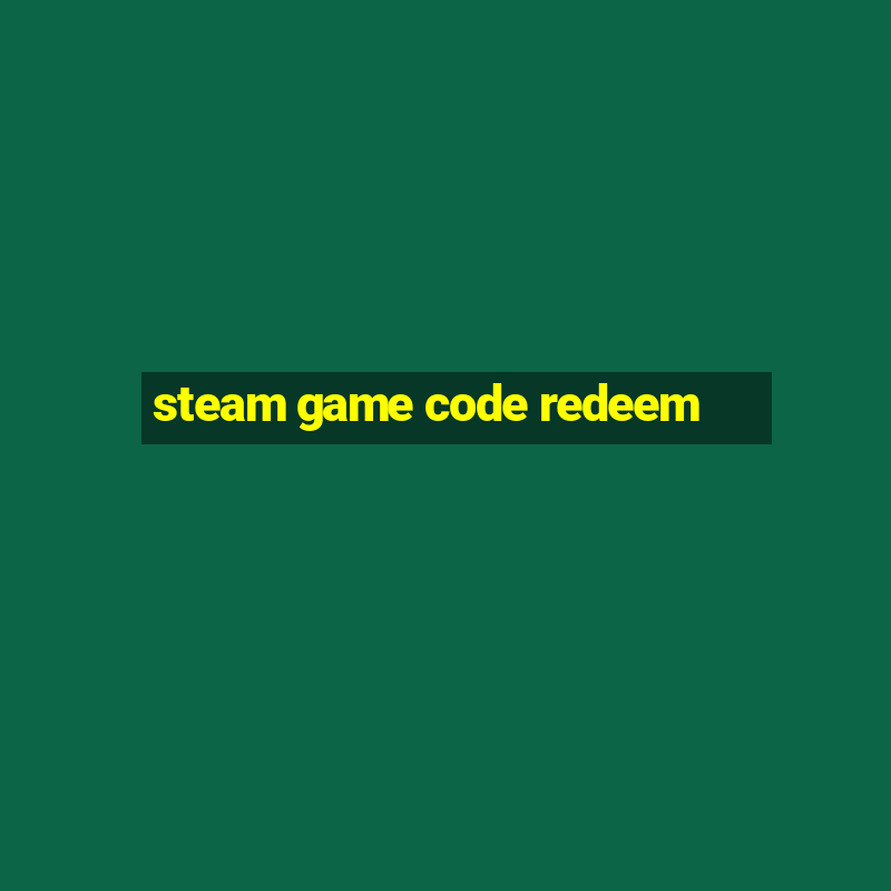 steam game code redeem